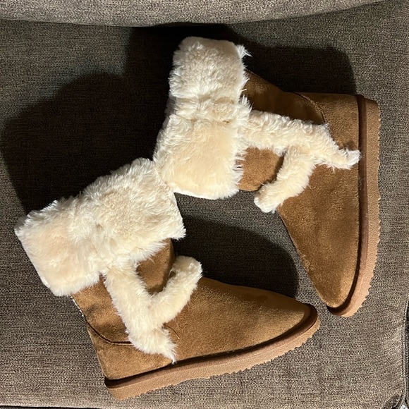 New I.N.C. International Concepts Little Girls Witty Faux Fur Boots Size 3 - Picture 7 of 14